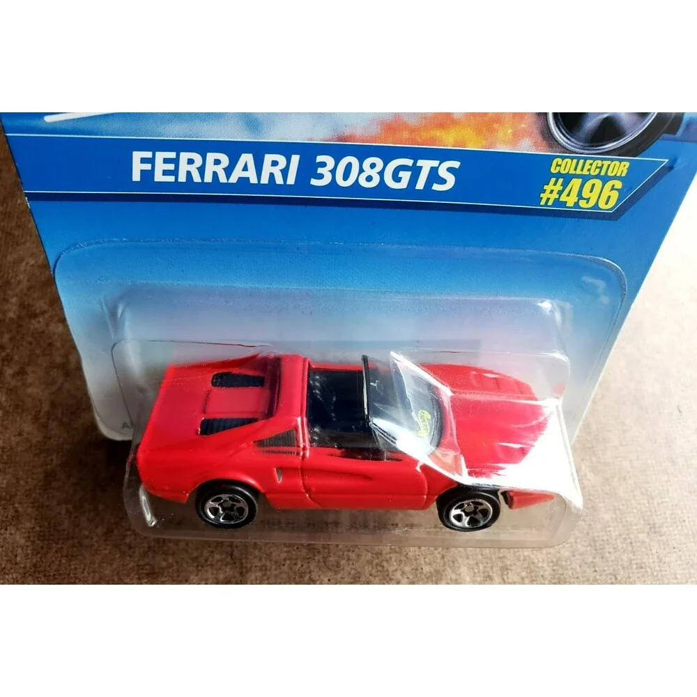 1996 Hot Wheels FERRARI 308 GTS CORGI RED MAINLINE SERIES #496 #16303 1:64 5-SP
